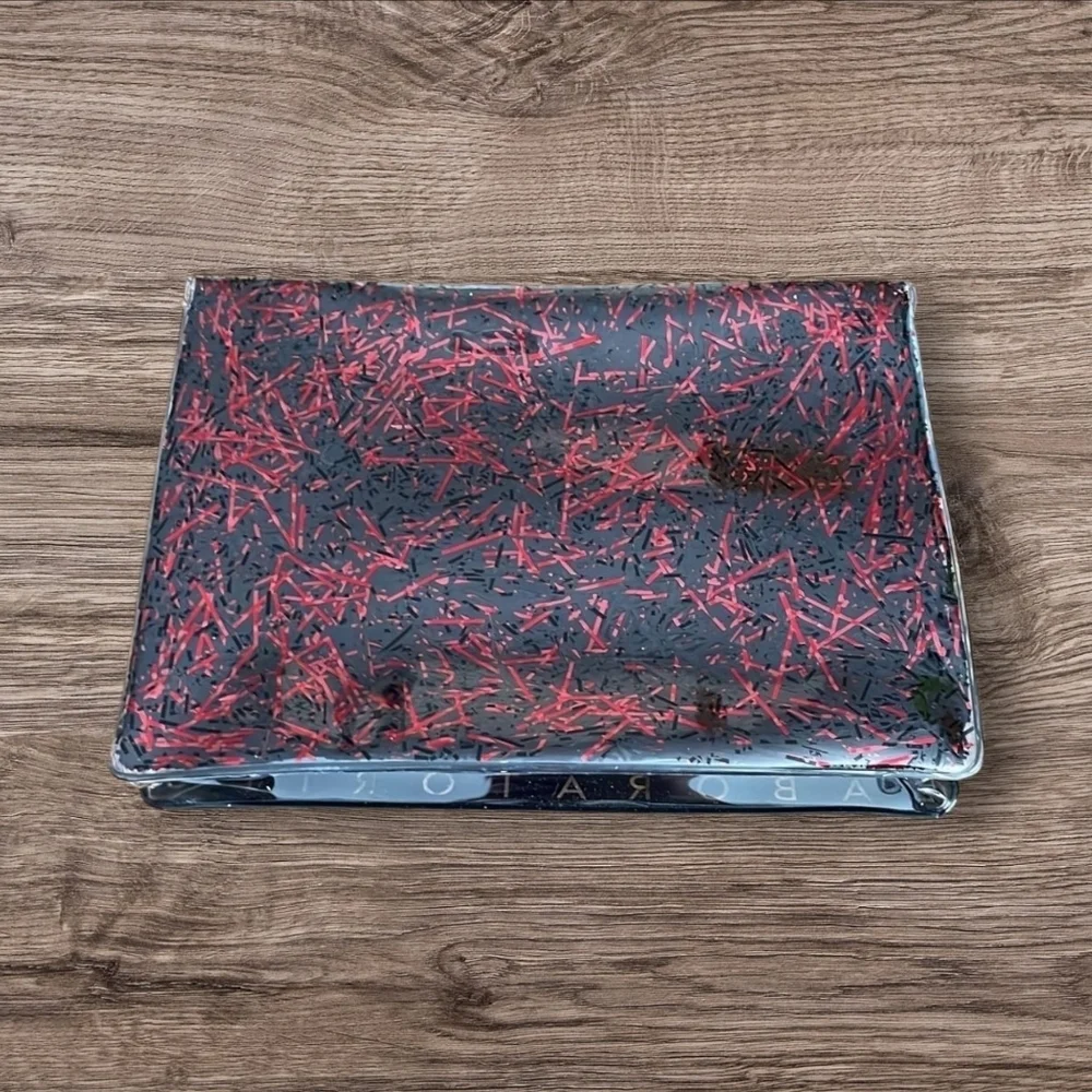 🩷 3/$15 Haus Laboratories Black and Red Cosmetics Bag, Like New!